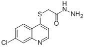 structure of CAS# 306935-50-2, 2-[(7-Chloroquinolin-4-Yl)Thio]Acetohydrazide;2-[7-Chloroquinolin-4-Yl)Thio]Acetohydrazide, 97+%;2-[(7-CHLOROQUINOLIN-4-YL)THIO]ACETOHYDRAZIDE