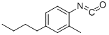 structure of CAS# 306935-81-9, 4-Butyl-2-Methylphenyl Isocyanate;Benzene, 4-Butyl-1-Isocyanato-2-Methyl- (9CI);4-BUTYL-2-METHYLPHENYL ISOCYANATE