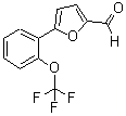 structure of CAS# 306936-00-5, 5-[2-(Trifluoromethoxy)Phenyl]-2-Furaldehyde;5-[2-(Trifluoromethoxy)Phenyl]-2-Furaldehyde, Tech.;5-(2-Trifluoromethoxy-Phenyl)-Furan-2-Carbaldehyde;5-[2-(TRIFLUOROMETHOXY)PHENYL]-2-FURALDEHYDE