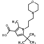 CAS#: 306936-17-4， 2-Methyl-5-(2-Methyl-2-Propanyl)-1-[3-(4-Morpholinyl)Propyl]-1H-Pyrrole-3-Carboxylic Acid