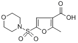 结构式 CAS# 306936-37-8, 2-甲基-5-(吗啉基磺酰基)-3-糠酸