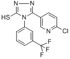 CAS#: 306936-75-4， 5-(6-Chloro-3-Pyridyl)-4-[3-(Trifluoromethyl)Phenyl]-4H-1,2,4-Triazole-3-Thiol