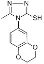 结构式 CAS# 306936-85-6, 4-(2,3-二氢-1,4-苯并二氧杂环己-6-基)-5-甲基-4H-1,2,4-三唑-3-硫醇