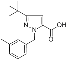 CAS 登录号：306937-00-8， 3-(叔丁基)-1-(3-甲基苄基)-1H-吡唑-5-羧酸