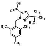 CAS#: 306937-05-3， 1-(Mesitylmethyl)-3-(2-Methyl-2-Propanyl)-1H-Pyrazole-5-Carboxylic Acid