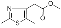 structure of CAS# 306937-37-1, Methyl 2-(2,5-Dimethyl-1,3-Thiazol-4-Yl)Acetate;METHYL 2-(2,5-DIMETHYL-1,3-THIAZOL-4-YL)ACETATE;Methyl 2-(2,5-Dimethylthiazol-4-Yl)Acetate ,97%;METHYL (2,5-DIMETHYL-1,3-THIAZOL-4-YL)ACETATE