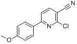 structure of CAS# 306977-91-3, 2-Chloro-6-(4-Methoxyphenyl)Nicotinonitrile;2-Chloro-3-Cyano-6-(4-Methoxyphenyl)Pyridine