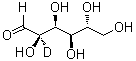 结构式 CAS# 30737-83-8, D-葡萄糖-2-D1