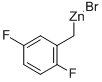 structure of CAS# 307496-32-8, 2,5-Difluorobenzylzinc Bromide;2,5-Difluorobenzylzinc Bromide, 0.5M In THF, Packaged Under Argon In Resealable Chemseal^T Bottles;2,5-Difluorobenzylzinc Bromide 0.5M Solution In THF;2,5-Difluorobenzylzinc Bromide Solution 0.5 In THF