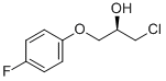 结构式 CAS# 307532-04-3, (R)-(+)-1-氯-3-(4-氟苯氧基)-2-丙醇