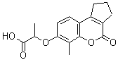 structure of CAS# 307548-90-9, 2-[(6-Methyl-4-Oxo-1,2,3,4-Tetrahydrocyclopenta[c]Chromen-7-Yl)Oxy]Propanoic Acid;2-({10-me<wbr>thyl-7-ox<wbr>o-8-oxatr<wbr>icyclo[7.<wbr>4.0.02,6]<wbr>trideca-1<wbr>(9),2(6),<wbr>10,12-tet<wbr>raen-11-y<wbr>l}oxy)pro<wbr>panoic ac<wbr>id;2-(6-Meth<wbr>yl-4-oxo-<wbr>1,2,3,4-t<wbr>etrahydro<wbr>-cyclopen<wbr>ta[c]chro<wbr>men-7-ylo<wbr>xy)-propi<wbr>onic acid;2-(6-meth<wbr>yl-4-oxo-<wbr>1,2,3-tri<wbr>hydrocycl<wbr>openta[1,<wbr>2-c]chrom<wbr>en-7-ylox<wbr>y)propano<wbr>ic acid
