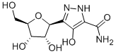 structure of CAS# 30868-30-5, 4-Hydroxy-3-beta-D-Ribofuranosyl-1H-Pyrazole-5-Carboxamide Monohydrate;(3Z)-3-(Amino-Hydroxy-Methylene)-5-[(2S,3R,4S,5R)-3,4-Dihydroxy-5-(Hydroxymethyl)Tetrahydrofuran-2-Yl]-2H-Pyrazol-4-One;(3Z)-3-(Amino-Hydroxymethylene)-5-[(2S,3R,4S,5R)-3,4-Dihydroxy-5-(Hydroxymethyl)-2-Tetrahydrofuranyl]-2H-Pyrazol-4-One;(3Z)-3-(Amino-Hydroxy-Methylene)-5-[(2S,3R,4S,5R)-3,4-Dihydroxy-5-Methylol-Tetrahydrofuran-2-Yl]-2H-Pyrazol-4-One