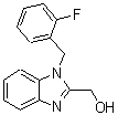 结构式 CAS# 309938-27-0, [1-(2-氟苄基)-1H-苯并咪唑-2-基]甲醇