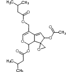CAS#: 31078-10-1， {6-Acetoxy-1-[(3-Methylbutanoyl)Oxy]-6,7A-Dihydro-1H-Spiro[Cyclopenta[c]Pyran-7,2'-Oxiran]-4-Yl}Methyl 3-Methylbutanoate