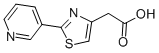 structure of CAS# 31112-90-0, (2-Pyridin-3-Yl-1,3-Thiazol-4-Yl)Acetic Acid;(2-PYRIDIN-3-YL-1,3-THIAZOL-4-YL)ACETIC ACID;(2-PYRIDIN-3-YL-THIAZOL-4-YL)-ACETIC ACID