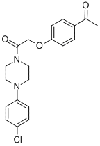 CAS#: 31189-05-6， 4-(4-(4-Chlorophenyl)-(Piperazin-1-Yl))Carbonylmethoxy-Acetophenone