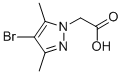 structure of CAS# 312309-43-6, (4-Bromo-3,5-Dimethyl-Pyrazol-1-Yl)-Acetic Acid;(4-BROMO-3,5-DIMETHYL-1H-PYRAZOL-1-YL)ACETIC ACID;1H-Pyrazole-1-Acetic Acid, 4-Bromo-3,5-Dimethyl-;(4-BROMO-3,5-DIMETHYL-PYRAZOL-1-YL)-ACETIC ACID