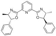 structure of CAS# 312624-05-8, 2,6-Bis[(4R,5R)-4-methyl-5-phenyl-4,5-dihydro-1,3-oxazol-2-yl]pyridine