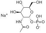 结构式 CAS# 31281-59-1, N-乙酰基-alpha-D-葡萄糖胺 6-磷酸酯二钠盐