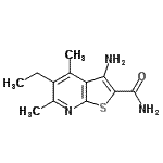 CAS#: 312915-90-5， 3-Amino-5-Ethyl-4,6-Dimethylthieno[2,3-b]Pyridine-2-Carboxamide