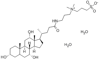 CAS#: 313223-04-0， 3-[(3-Cholamidopropyl)dimethylammonio]-1-propanesulfonate hydrate