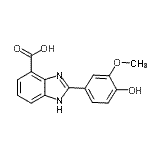 CAS#: 313278-98-7， 2-(4-Hydroxy-3-Methoxyphenyl)-1H-Benzimidazole-4-Carboxylic Acid