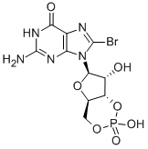 CAS#: 31356-94-2， 8-Bromoguanosine 3',5'-cyclic monophosphate