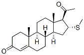 CAS#: 3136-93-4， (8S,9S,10R,13S,14S,16R,17S)-17-Acetyl-10,13-Dimethyl-16-Methylsulfanyl-1,2,6,7,8,9,11,12,14,15,16,17-Dodecahydrocyclopenta[a]Phenanthren-3-One