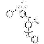 CAS#: 31361-99-6， Sodium 2-Anilino-5-{[2-Nitro-4-(Phenylsulfamoyl)Phenyl]Amino}Benzenesulfonate