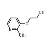 structure of CAS# 313656-68-7, 2-[(2-Methyl-3-Pyridinyl)Oxy]Ethanol;2-((2-methylpyridin-3-yl)oxy)ethanol