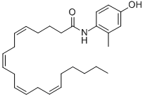 structure of CAS# 313998-81-1, (5Z,8Z,11Z,14Z)-N-(4-Hydroxy-2-Methylphenyl)-5,8,11,14-Eicosatetraenamide;N-(4-Hydroxy-2-Methylphenyl)Arachidonylamide,  (5Z,8Z,11Z,14Z)-N-(4-Hydroxy-2-Methylphenyl)-5,8,11,14-Eicosatetraenamide;(5Z,8Z,11Z,14Z)-N-(4-HYDROXY-2-METHYLPHENYL)-5,8,11,14-EICOSATETRAENAMIDE;N-(4-HYDROXY-2-METHYLPHENYL)-5Z,8Z,11Z,14Z-EICOSATETRAENAMIDE
