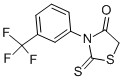 结构式 CAS# 315-08-2, 2-硫代-3-[3-(三氟甲基)苯基]-1,3-噻唑烷-4-酮