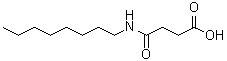 结构式 CAS# 3151-42-6, 4-(辛基氨基)-4-氧代丁酸