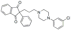 CAS#: 31518-94-2， 2-[3-[4-(3-Chlorophenyl)Piperazin-1-Yl]Propyl]-2-Phenylindene-1,3-Dione