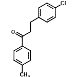 structure of CAS# 315180-21-3, 3-(4-Chlorophenyl)-1-(4-Methylphenyl)-1-Propanone;3-(4-chlorophenyl)-4'-methylpropiophenone;ZINC02517266