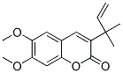 CAS#: 31526-60-0， 6,7-Dimethoxy-3-(2-Methylbut-3-En-2-Yl)Chromen-2-One