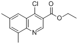 structure of CAS# 31602-09-2, Ethyl 4-Chloro-6,8-Dimethylquinoline-3-Carboxylate