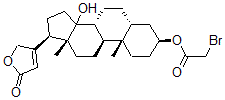 CAS#: 31702-65-5， [(3S,5R,8R,9S,10S,13R,17R)-14-Hydroxy-10,13-Dimethyl-17-(5-Oxo-2H-Furan-3-Yl)-1,2,3,4,5,6,7,8,9,11,12,15,16,17-Tetradecahydrocyclopenta[a]Phenanthren-3-Yl] 2-Bromoacetate