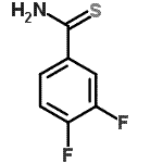 structure of CAS# 317319-14-5, 3,4-Difluorobenzenecarbothioamide;3,4-difluorobenzothioamide;BENZENECARBOTHIOAMIDE,3,4-DIFLUORO-