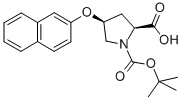 structure of CAS# 317357-42-9, (2S,4S)-1-(Tert-Butoxycarbonyl)-4-(2-Naphthyloxy)-2-Pyrrolidinecarboxylic Acid;(2S,4S)-1-(TERT-BUTOXYCARBONYL)-4-(2-NAPHTHYLOXY)-2-PYRROLIDINECARBOXYLIC ACID;(2S,4S)-Boc-4-(Naphthalen-2-Yloxy)-Pyrrolidine-2-Carboxylic Acid;(2S,4S)-BOC-4-(2-NAPHTHYLOXY)-PYRROLIDINE-2-CARBOXYLIC ACID