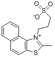 结构式 CAS# 3176-77-0, 2-甲基-1-(3-磺基丙基)萘并[1,2-d]噻唑鎓内盐