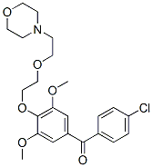 CAS#: 31858-72-7， (4-Chlorophenyl)-[3,5-Dimethoxy-4-[2-(2-Morpholin-4-Ylethoxy)Ethoxy]Phenyl]Methanone
