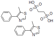CAS#: 31892-68-9， 5-Methyl-4-phenylthiazole 1,2-ethanedisulfonate (2:1)
