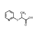 结构式 CAS# 32002-78-1, 2-(2-吡啶基硫基)丙酸