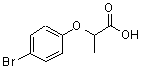 structure of CAS# 32019-08-2, 2-(4-Bromophenoxy)Propanoic Acid;2-(4-bromophenoxy)propanoic acid;MFCD02295723