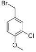 structure of CAS# 320407-92-9, 4-Bromomethyl-2-Chloro-1-Methoxybenzene