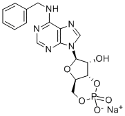 CAS 登录号:32115-08-5, N(6)-苄基-环腺苷 5'-单磷酸酯