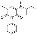 CAS 登录号：32150-70-2， 5-(丁烷-2-基氨基)-1,6-二甲基-3-苯基嘧啶-2,4-二酮