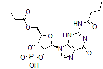 CAS#: 32266-35-6， [(1R,2R,4R,5R)-2-[2-(Butanoylamino)-6-Oxo-3H-Purin-9-Yl]-7-Hydroxy-7-Oxo-3,6,8-Trioxa-7-Phosphabicyclo[3.3.0]Octan-4-Yl]Methyl Butanoate