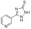 结构式 CAS# 32362-88-2, 1,2-二氢-5-(3-吡啶基)-3H-1,2,4-三唑-3-硫酮